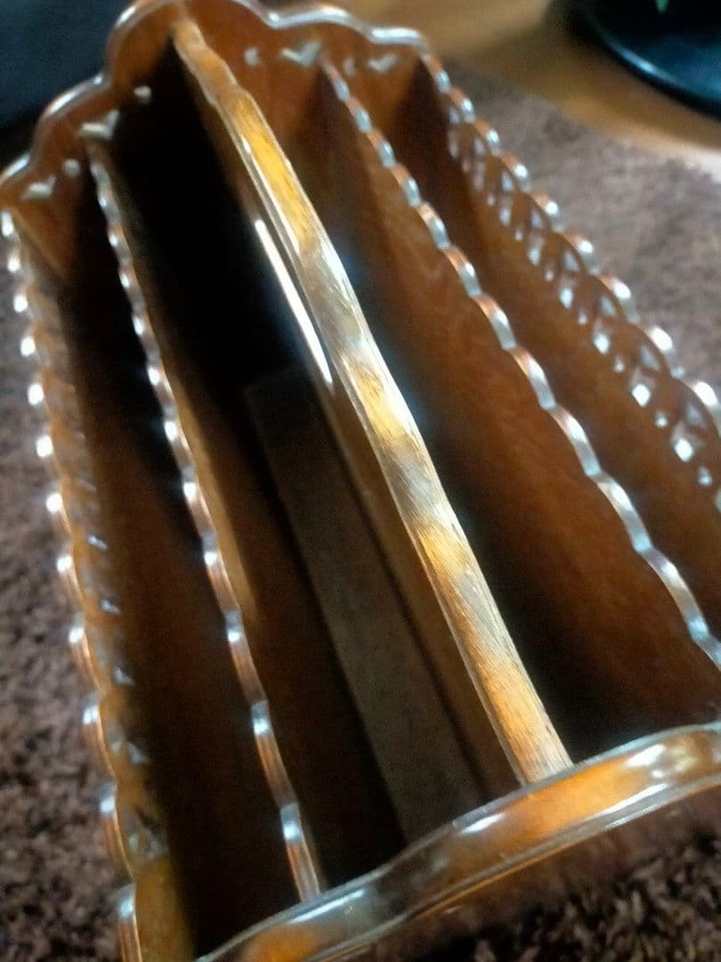 パリの雑貨屋 マガジンラック 収納家具 レース模様 レトロ アンティーク