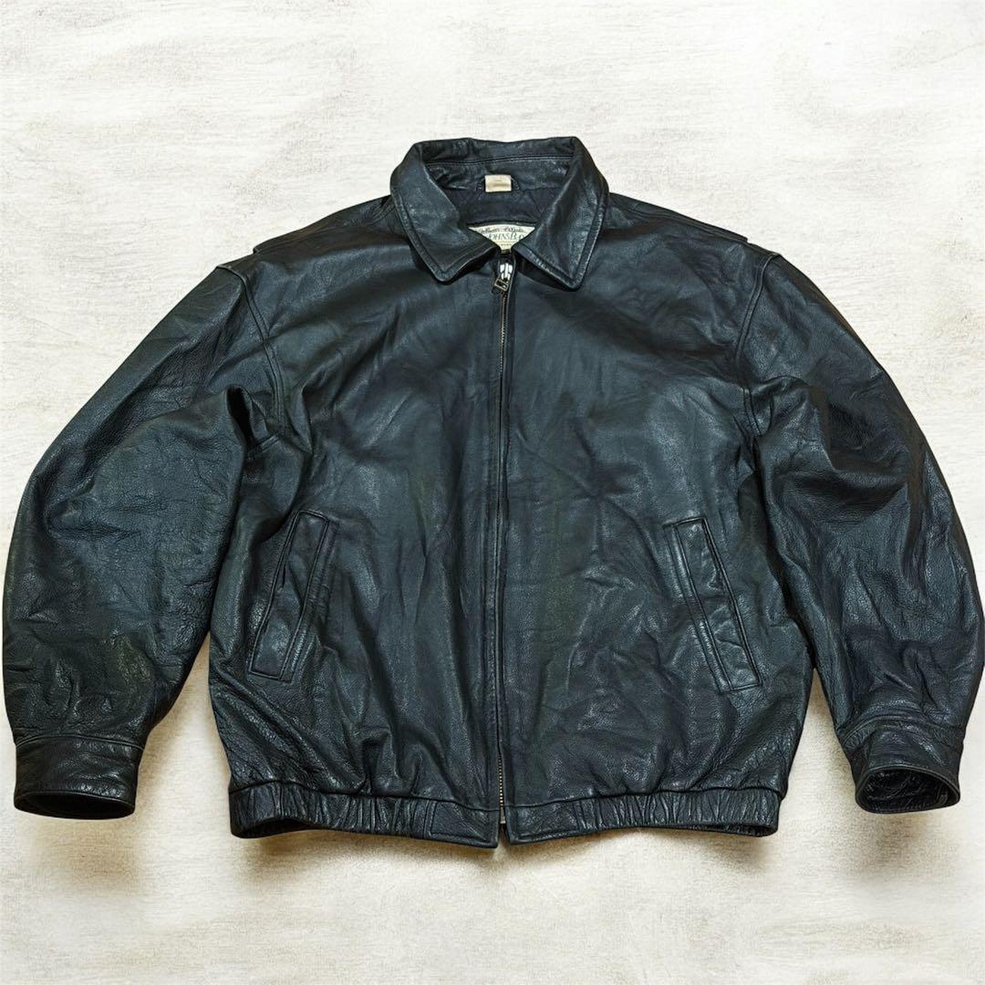 St. John's Bay スイングトップ　レザージャケット 90s