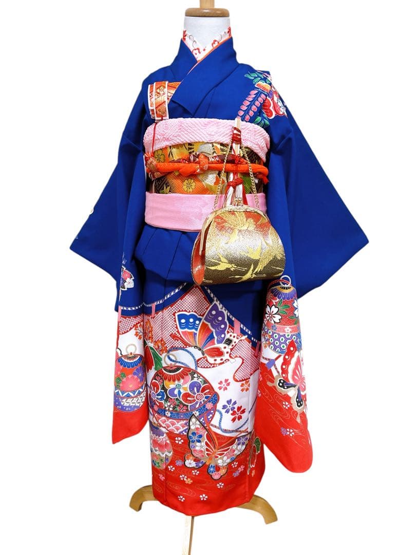 お買い得品♡七五三　7歳　女の子　セット　一式　ロイヤルブルー