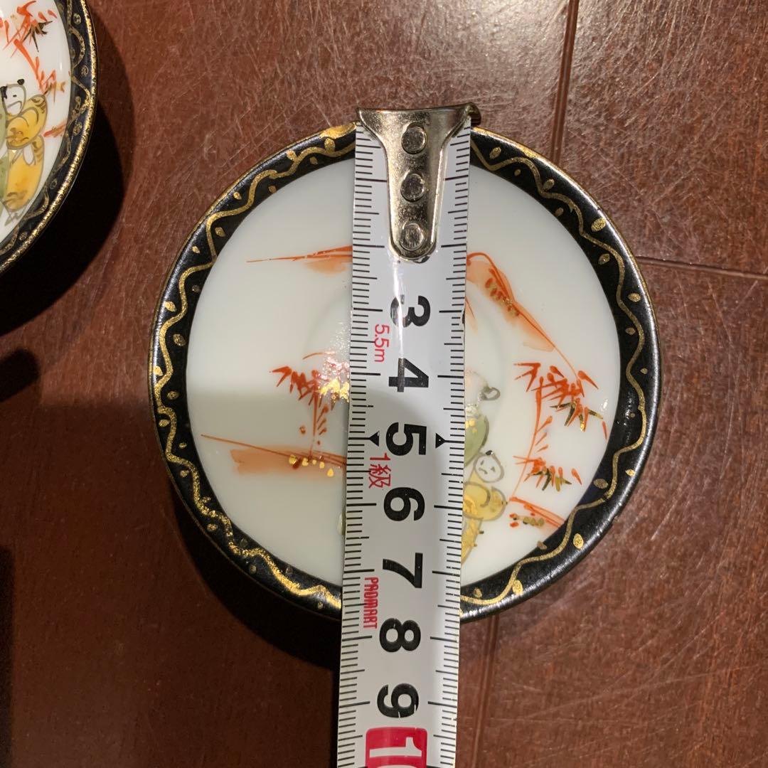 九谷焼　盃と受皿　12客セット　骨董品