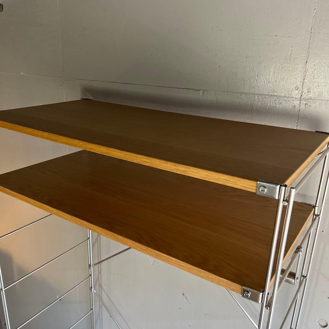 美品★無印 ステンレスユニットシェルフ・オーク材・ワードローブセット