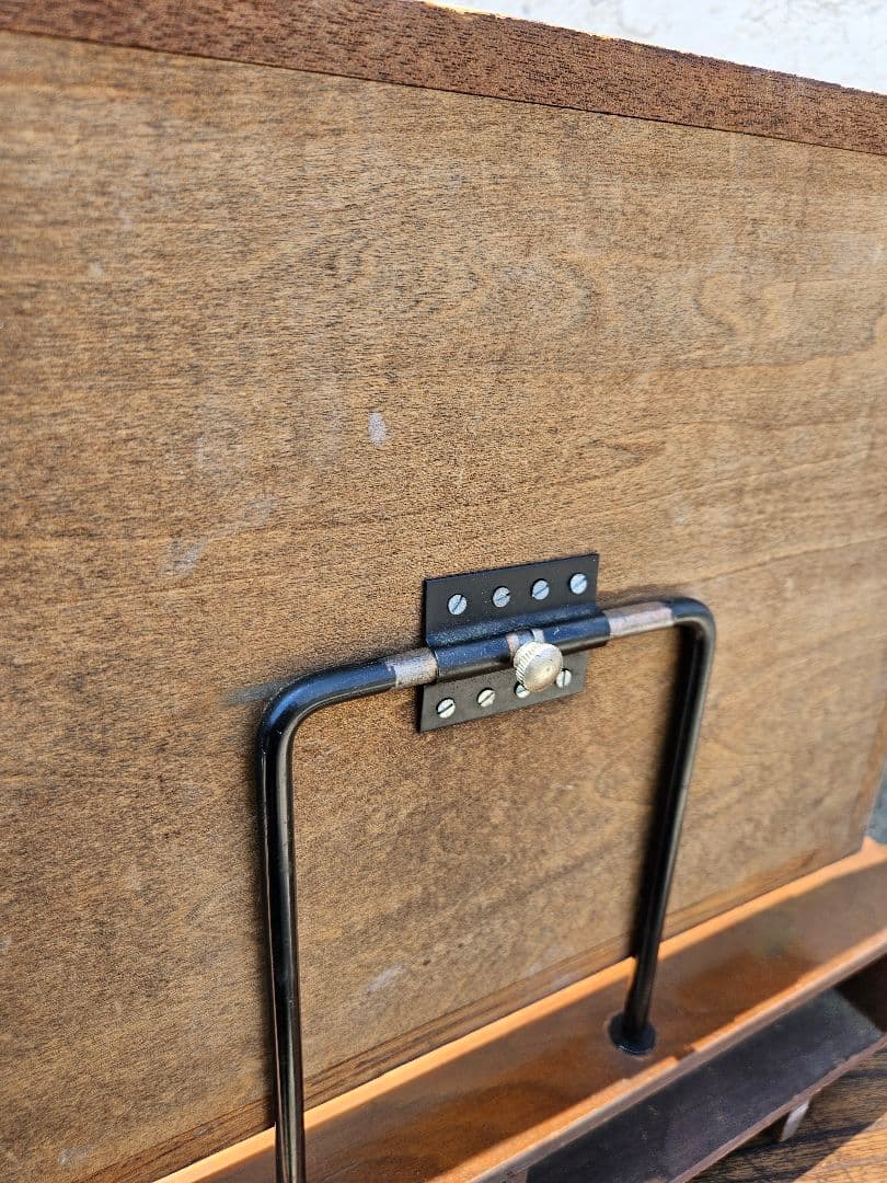 日本のヴィンテージ 抽斗付きのドレッサー 小型 鏡台 小物入れ スタンドミラー