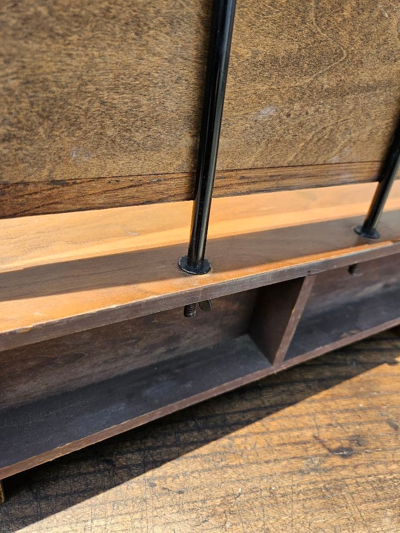 日本のヴィンテージ 抽斗付きのドレッサー 小型 鏡台 小物入れ スタンドミラー