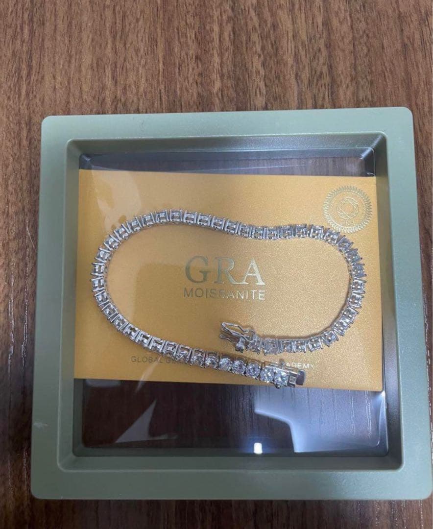 「奇跡の輝き」3mmモアサナイト×S925テニスチェーンブレスレット