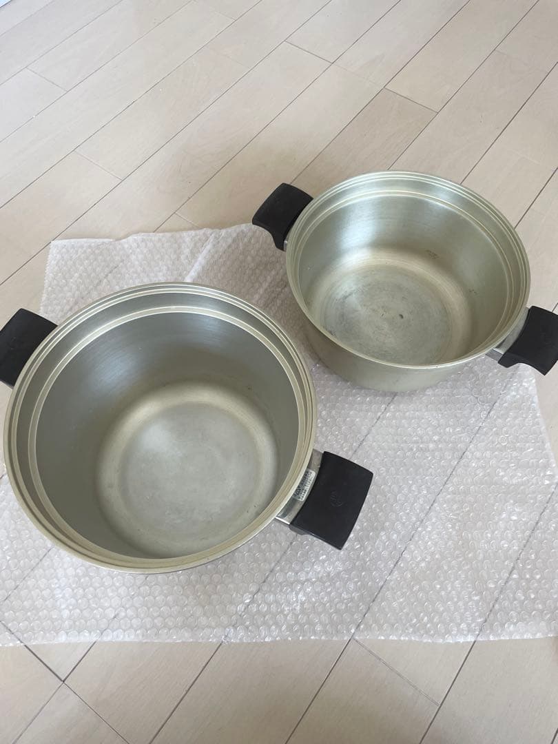 しばのキッチン　IH対応ゴールド両手鍋 2個セット！