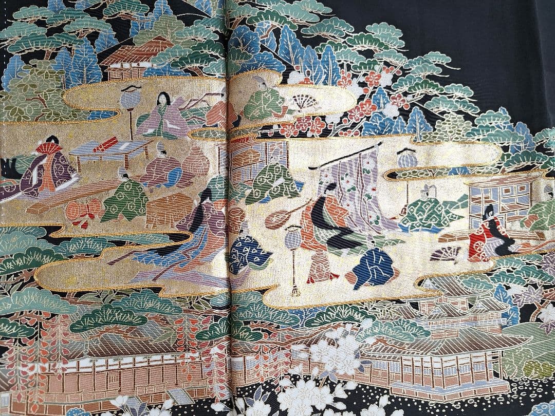 着物リメイクワンピース3679