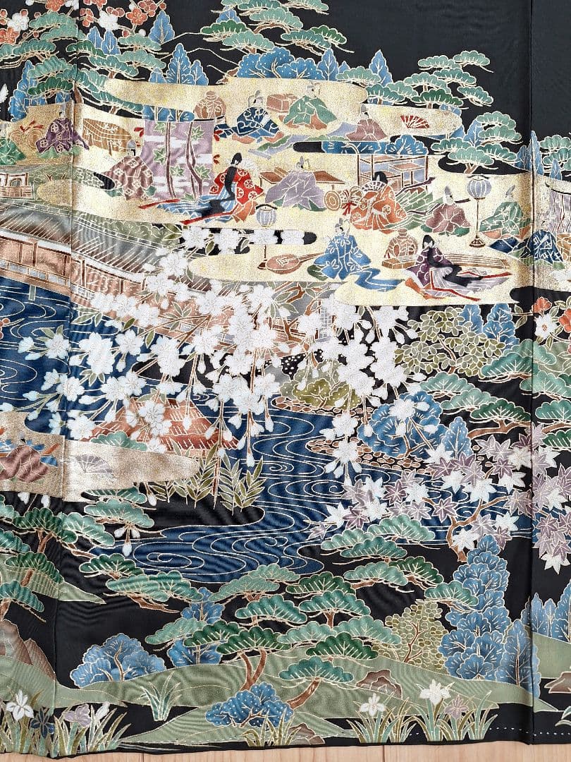 着物リメイクワンピース3679