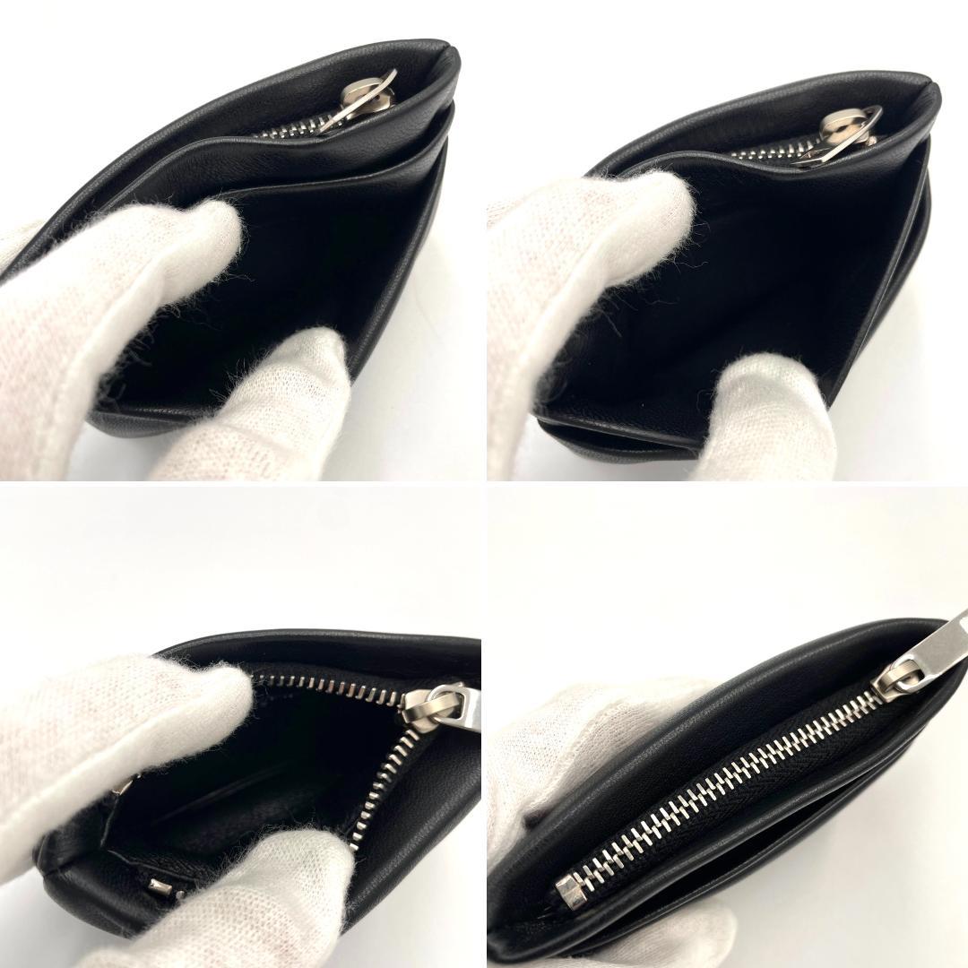 サンローラン ケース カードケース ラムスキン 黒 ブラック1495