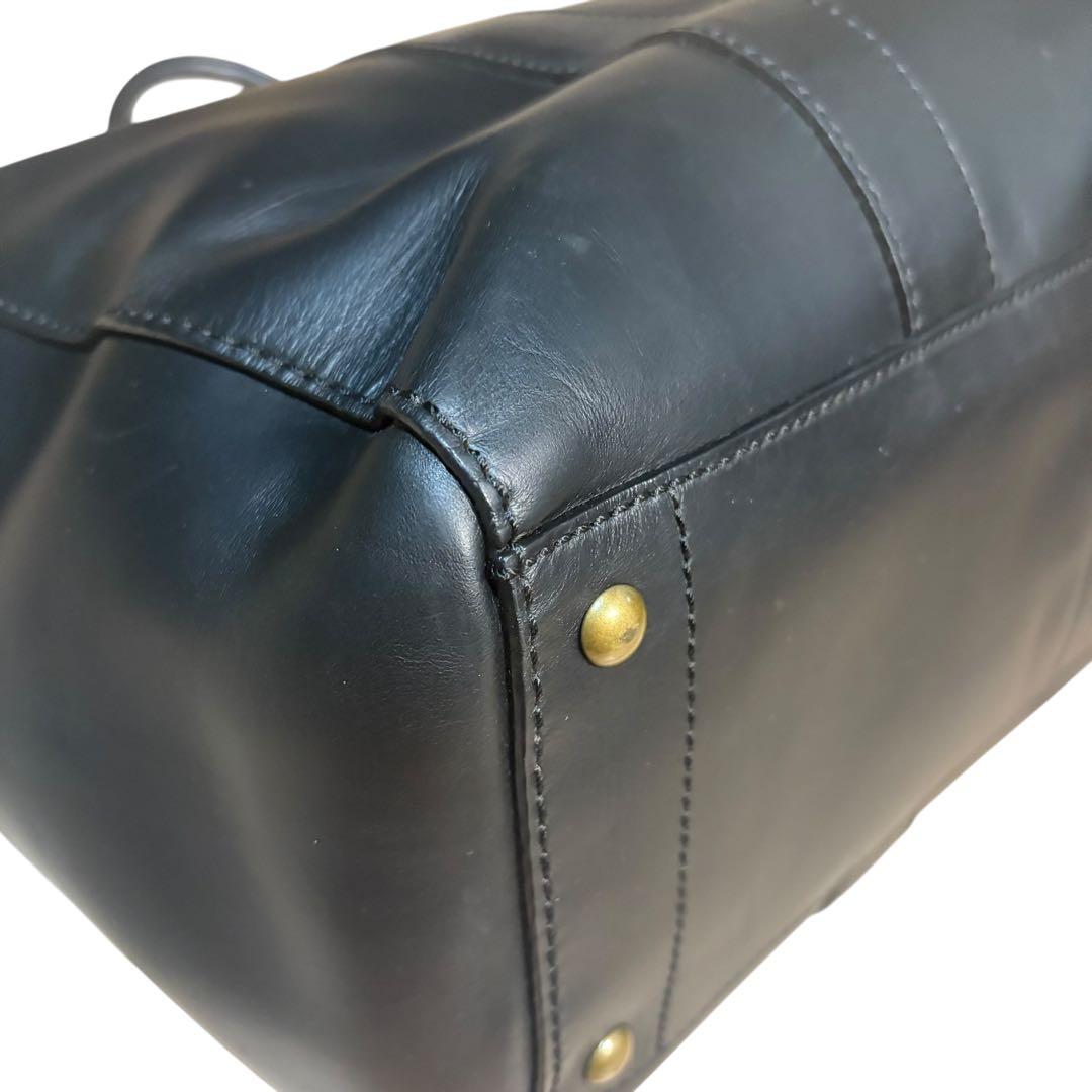 コーチ トートバッグ 大容量 オールレザー ブラック 本革 F71502