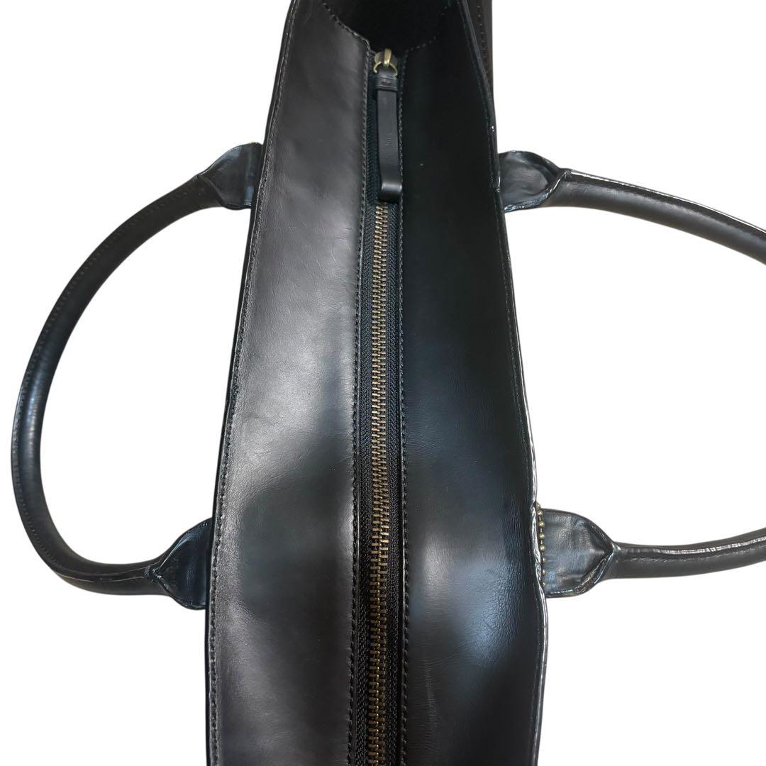 コーチ トートバッグ 大容量 オールレザー ブラック 本革 F71502