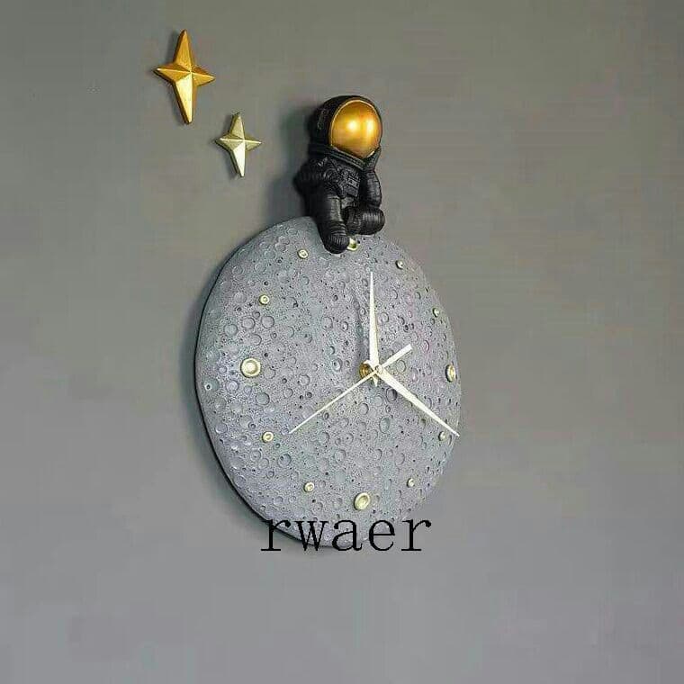 Ar宇宙飛行士の掛け時計居間家庭用ファッション時計レストラン壁面装飾時計