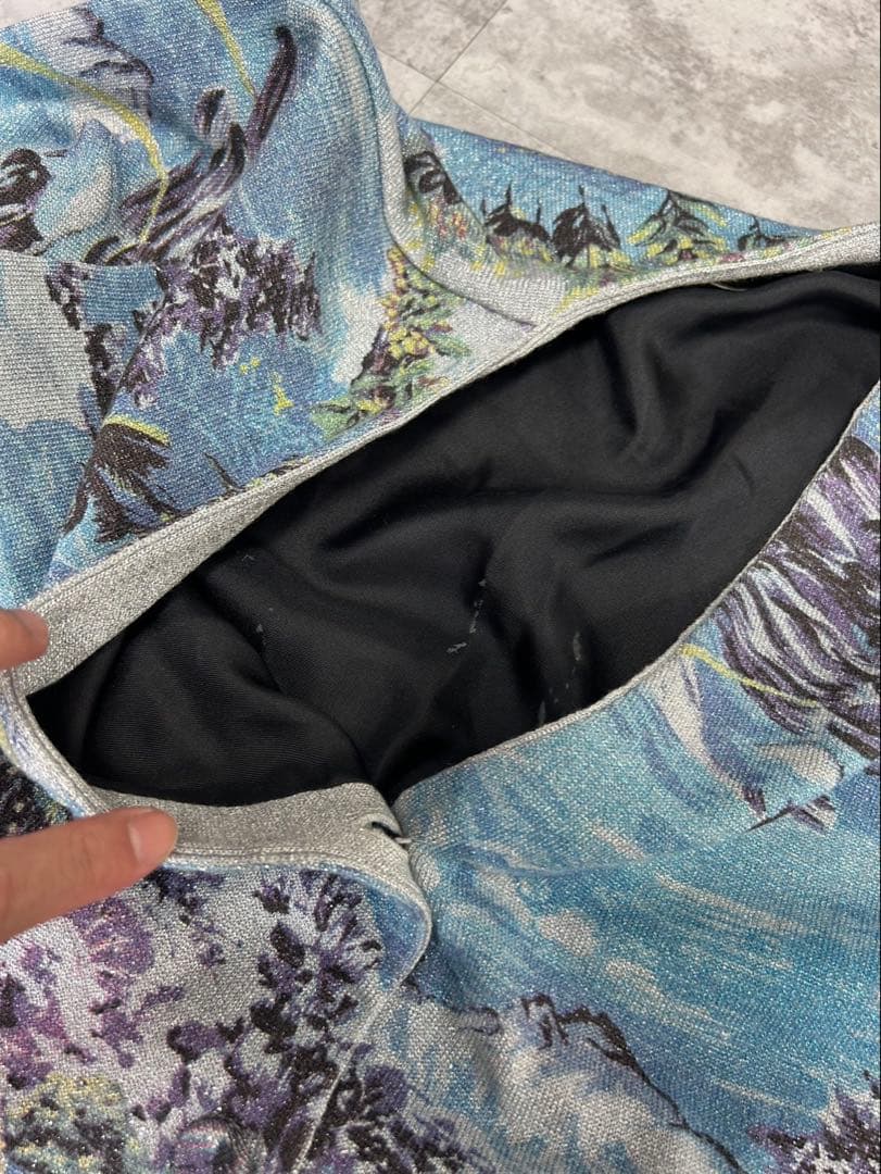 Saint Laurent Paris SS16 ウェーブ　ラメ　カーディガン