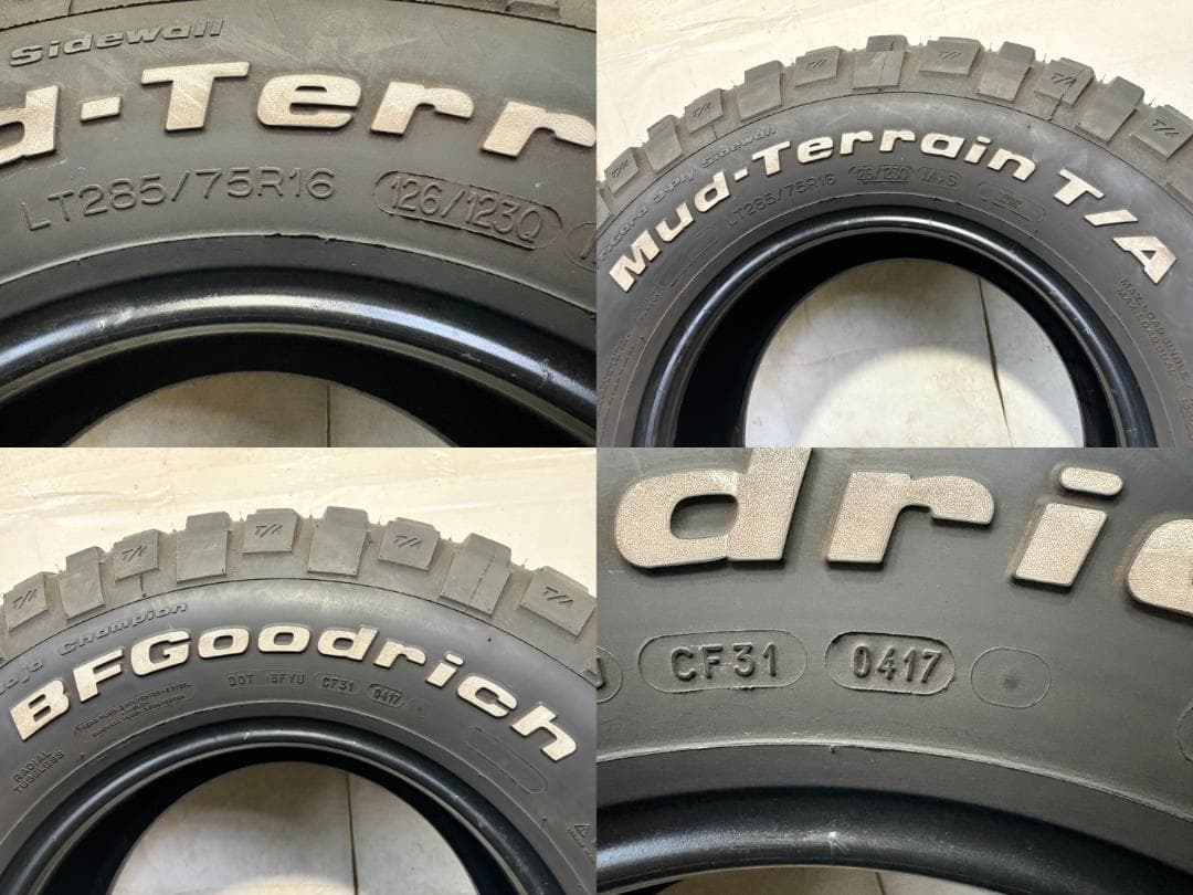 【訳あり特価】BFグッドリッチ マッドテレーン KM2 285/75R16 4本