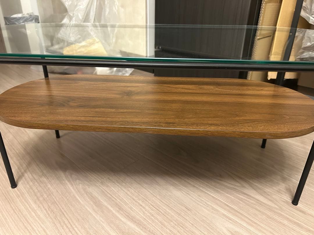 レガート コーヒーテーブル L ブラック×ブラウン