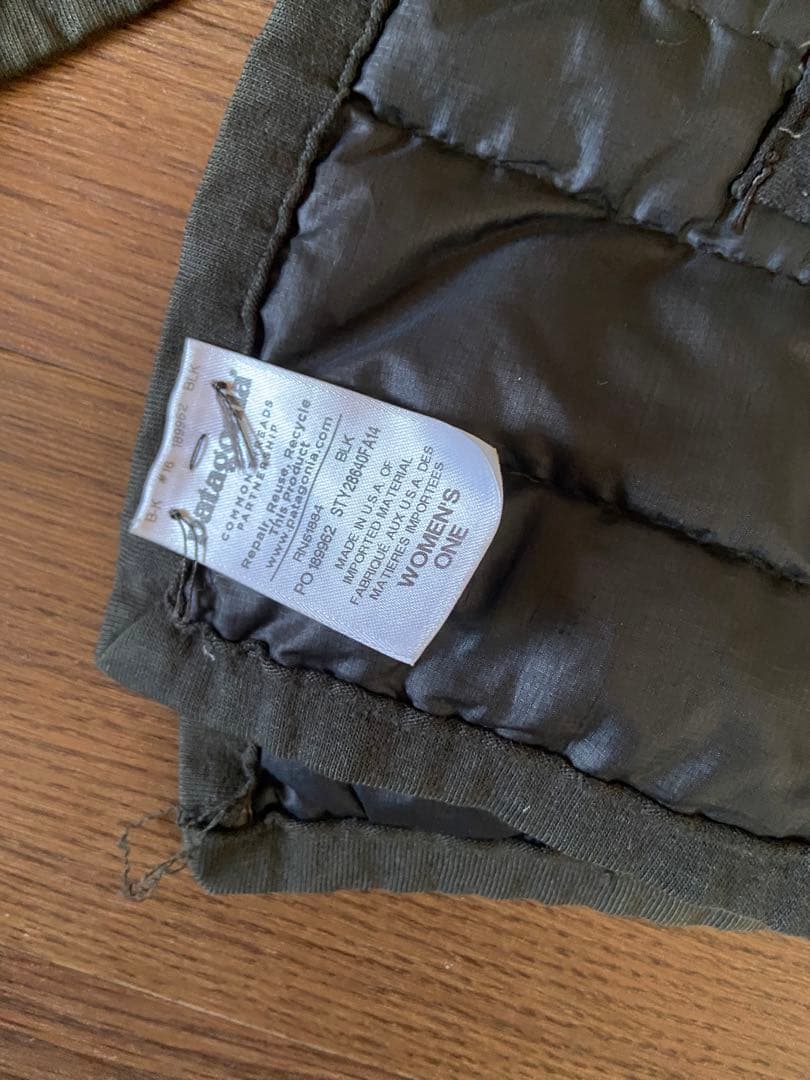 【希少黒】パタゴニア ダウンマフラー Patagonia ALABAMA
