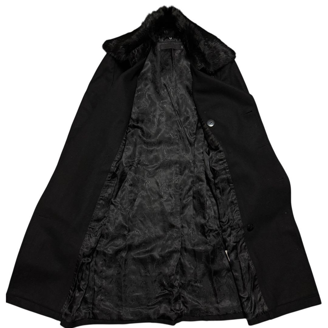 ジャケット・アウター FUGA Y2K Rabbit Fur Wool Trench Coat 44