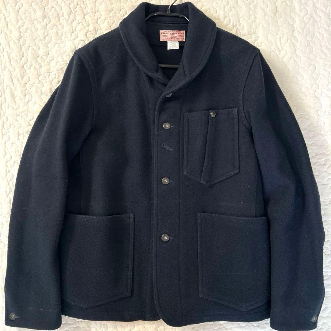 フィルソン　FILSON ウール ネイビー ベスト　ジャケット　USA