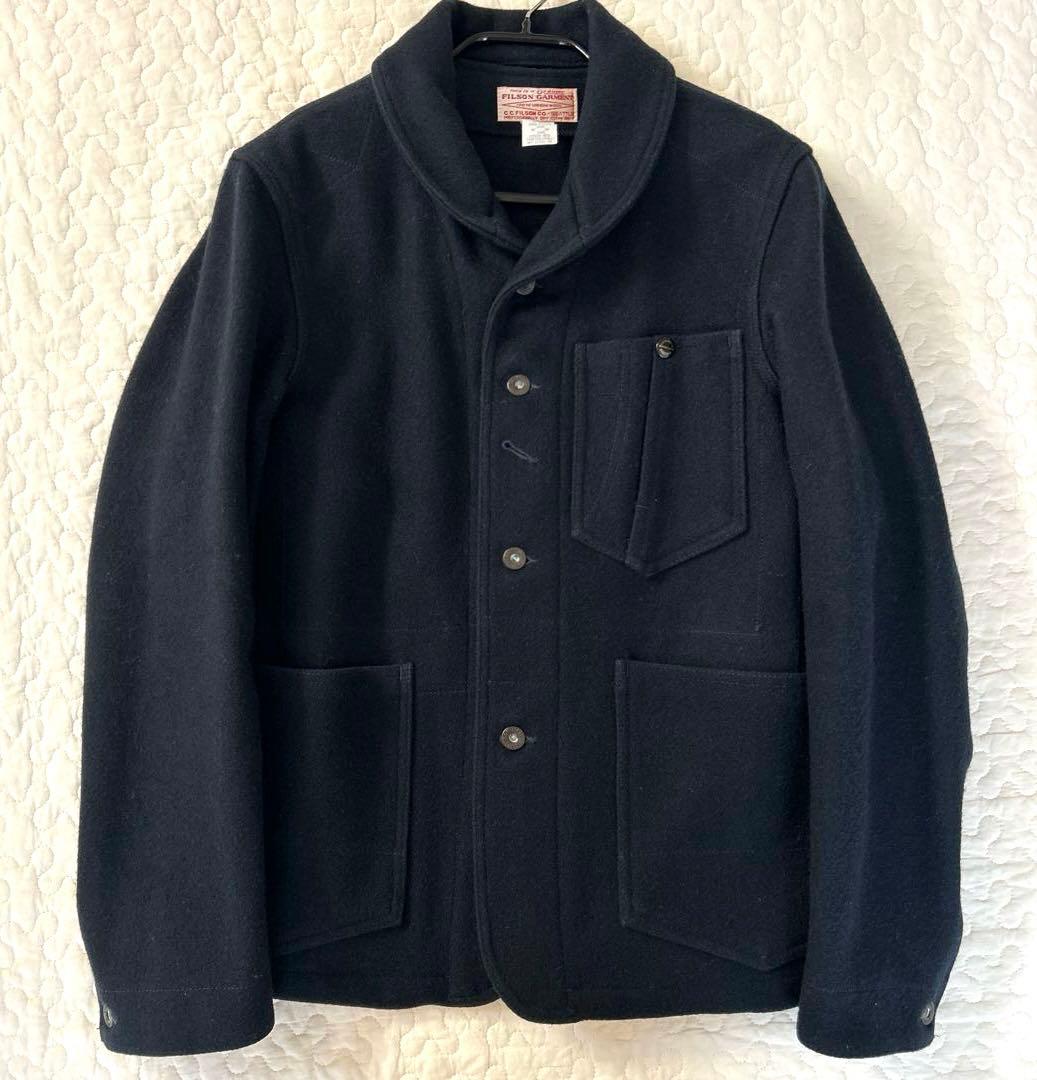 フィルソン　FILSON ウール ネイビー ベスト　ジャケット　USA