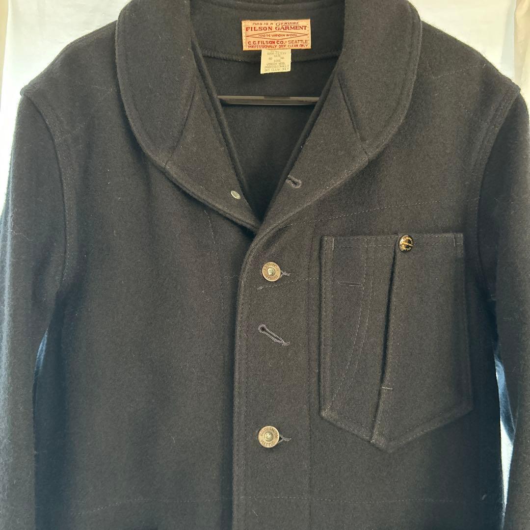 フィルソン　FILSON ウール ネイビー ベスト　ジャケット　USA