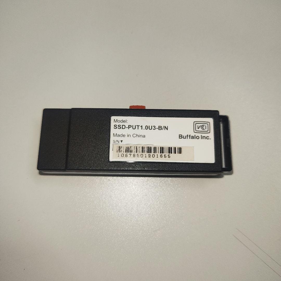 BUFFALO 外付けSSD SSD-PUT1.0U3-B/N