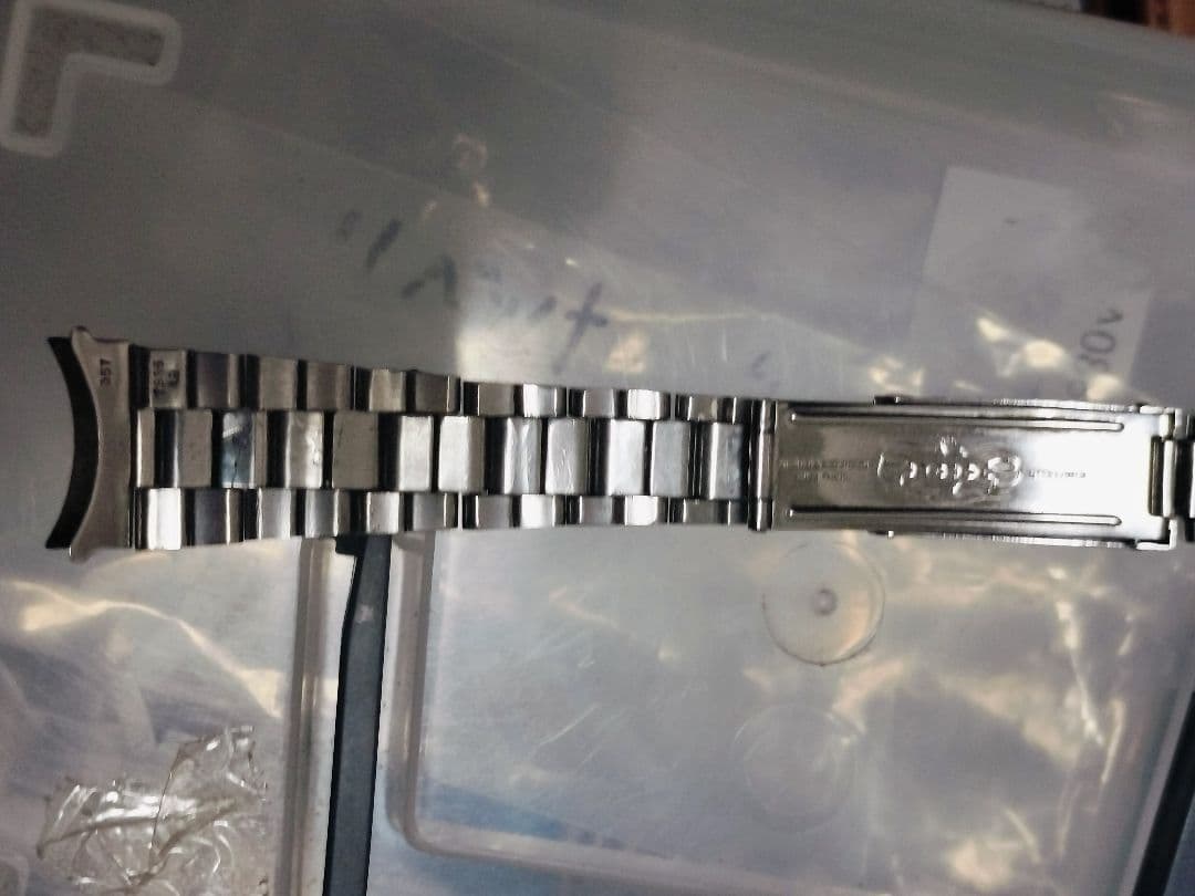 ROLEX正規品7835 ラグ幅19ミリ　ステンレスブレスFF357純正