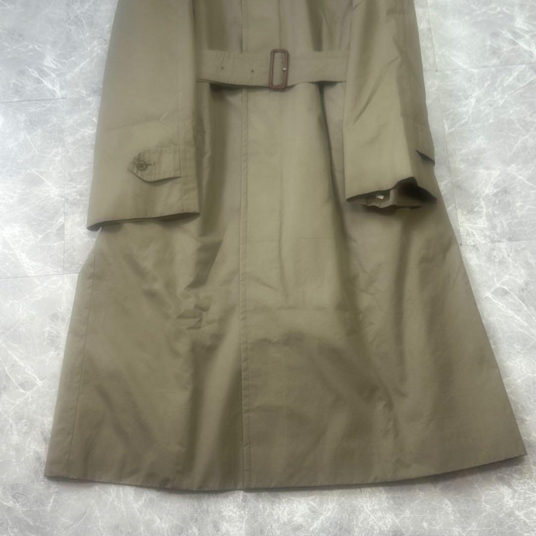 バーバリー♡ステンカラーコート　ライナーベルト　ノバチェック カーキ