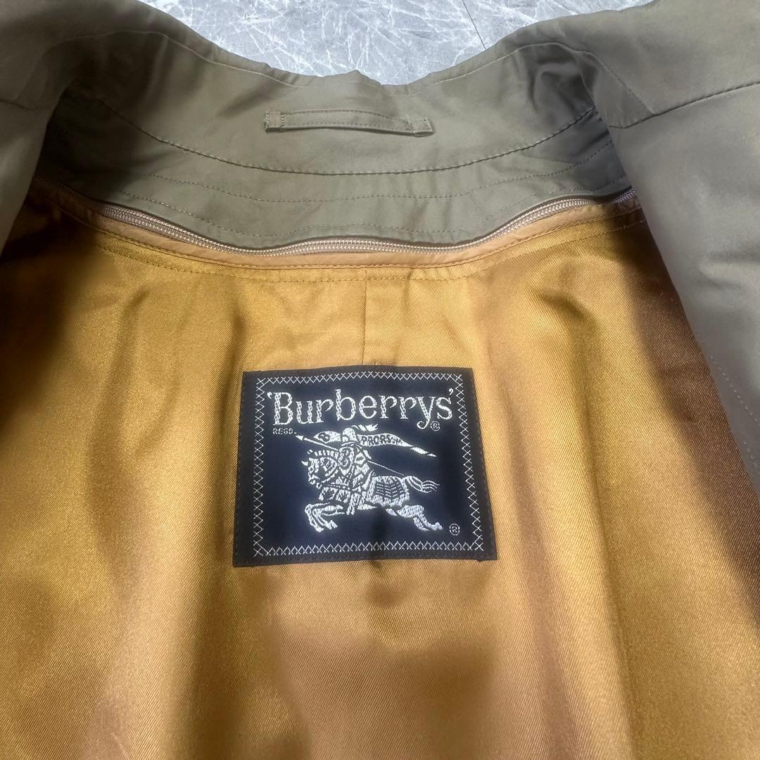 バーバリー♡ステンカラーコート　ライナーベルト　ノバチェック カーキ