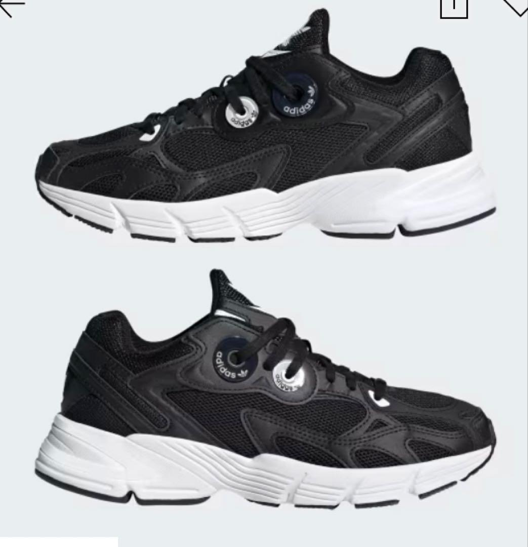 完売品adidas ASTIR Ｗアディダス アスター ブラック23.5cm