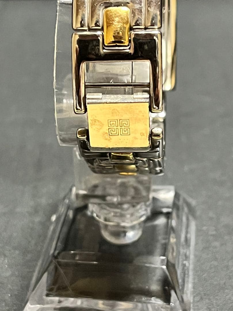 ★超絶美品　ジバンシー SS 石付　ブラック文字盤 レディース腕時計　動作良好