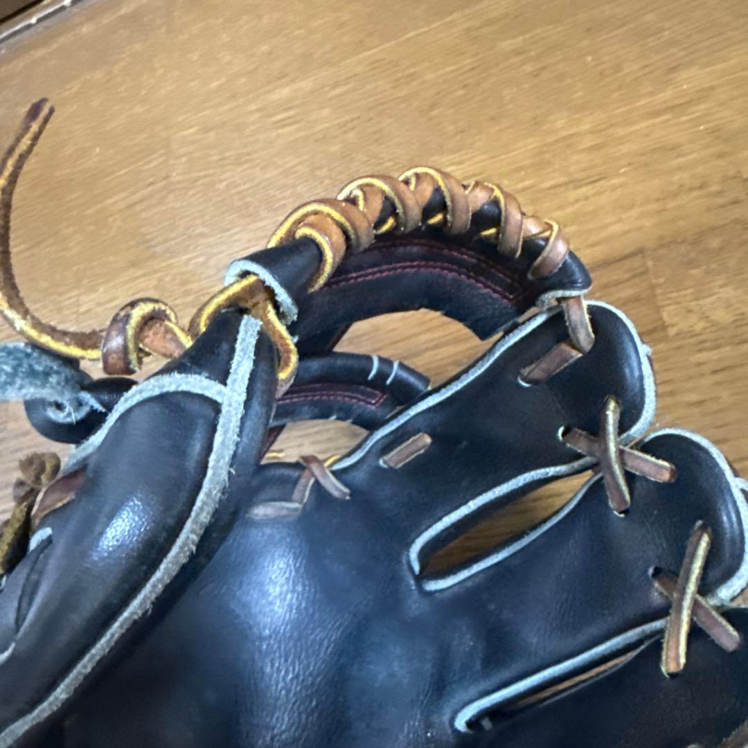 リュウ　ryu グローブ　硬式　グラブ　内野手　ブラック