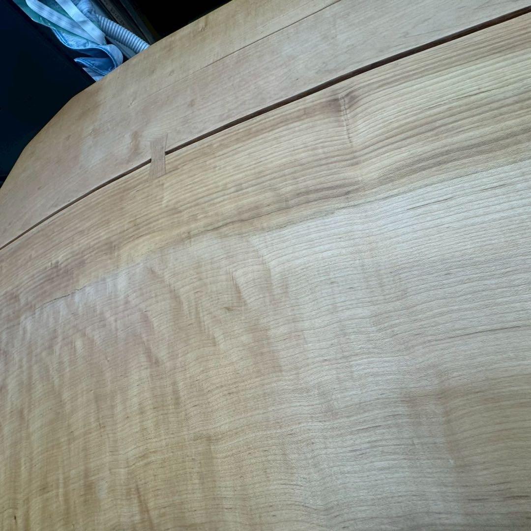 無垢材 曲線デザイン 一枚板テーブル　直接引き取り歓迎　千葉県　座卓