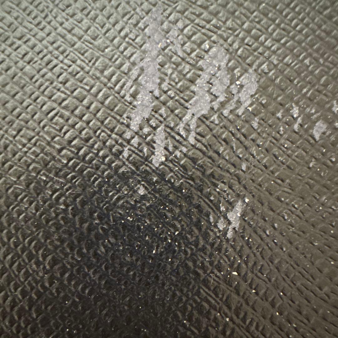 ✨特価✨ プラダ 折り財布 二つ折り 金ロゴ 型押し サフィアーノ ブルー