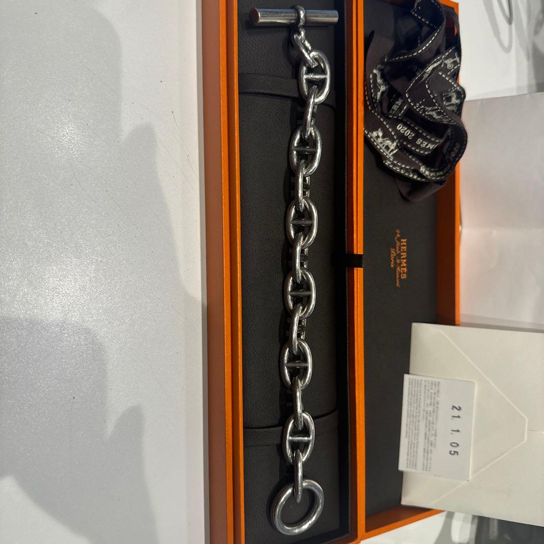 エルメス HERMÈS TGM12コマ　シェーヌダンクル ブレスレット