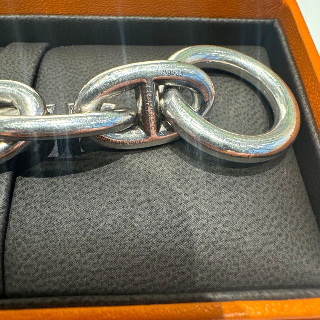 エルメス HERMÈS TGM12コマ　シェーヌダンクル ブレスレット