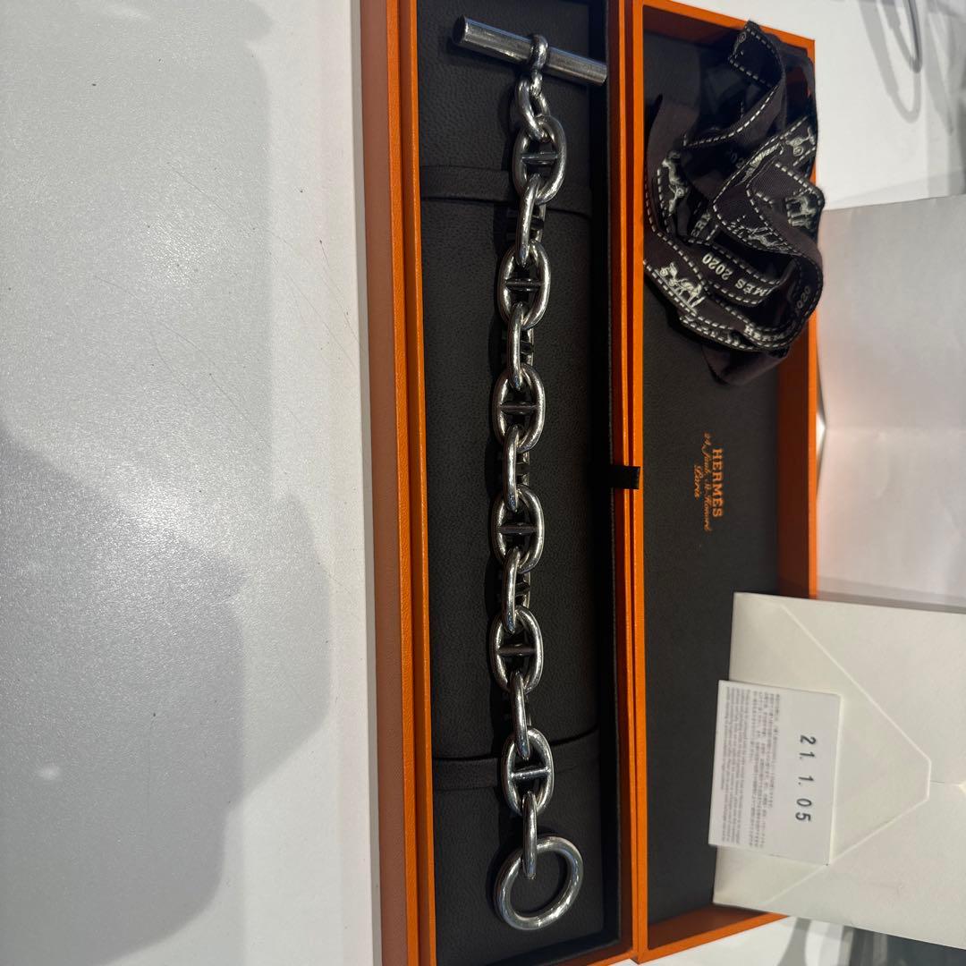 エルメス HERMÈS TGM12コマ　シェーヌダンクル ブレスレット