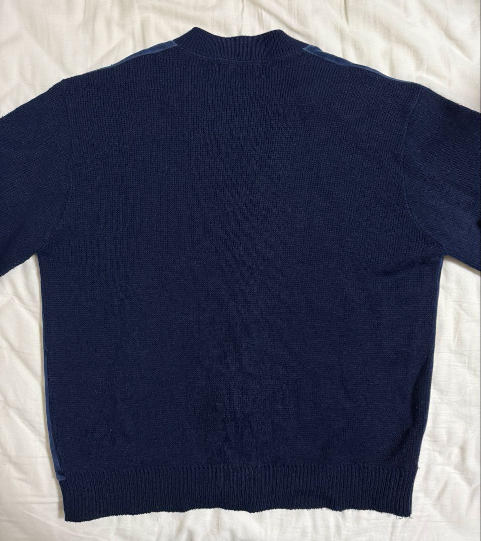 珍品70s IZOD LACOSTE ネイビーカーディガン コーデュロイ糸巻タグ