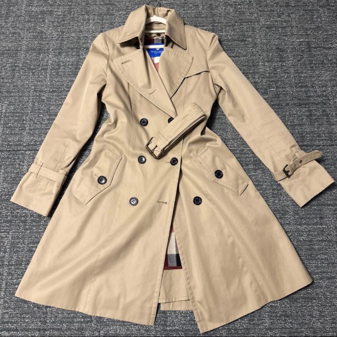 【美品】　ブルーレーベルクレストブリッジ トレンチコート　ライナー付き Lサイズ