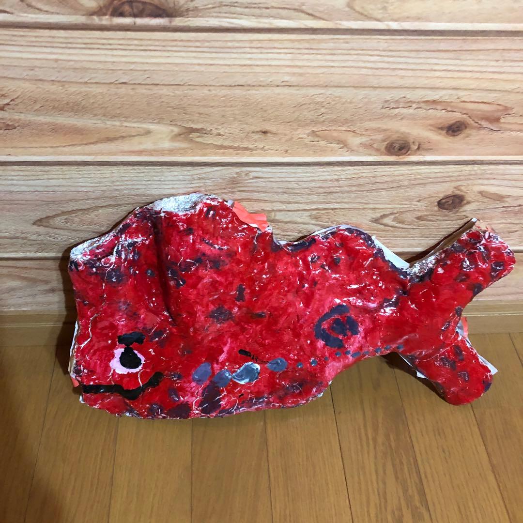 手作り 魚型アート 真鯛