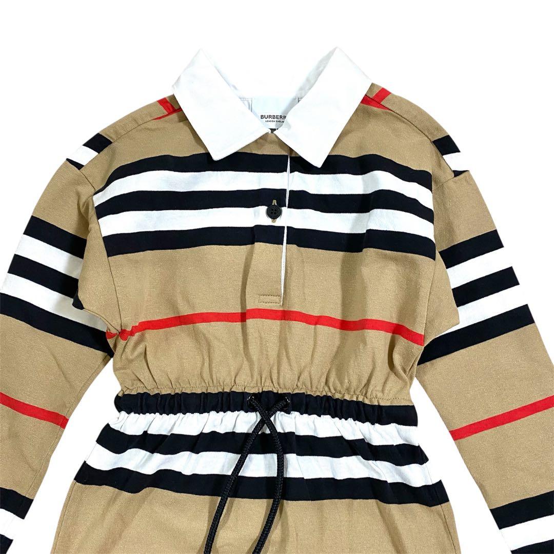 BURBERRY バーバリー　アイコンストライプ　ポロワンピース4Y 104