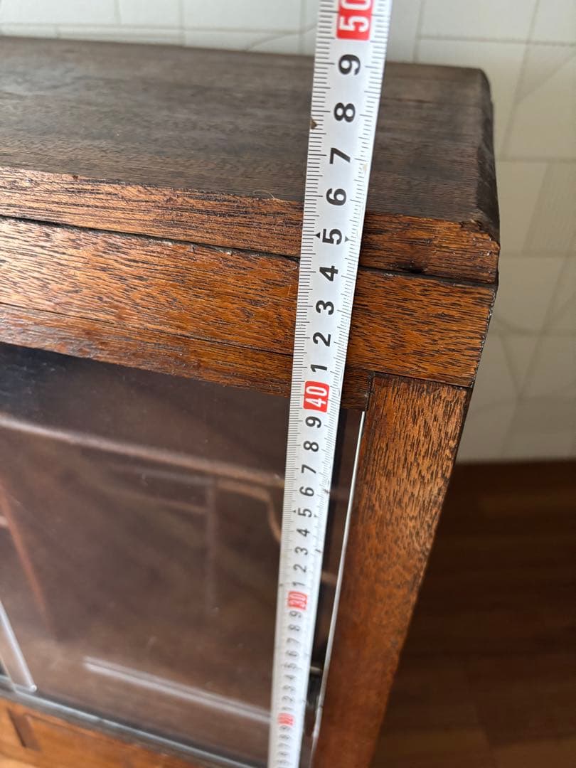 ロ*コ様 古道具　飾り棚　卓上引き戸付きキャビネット