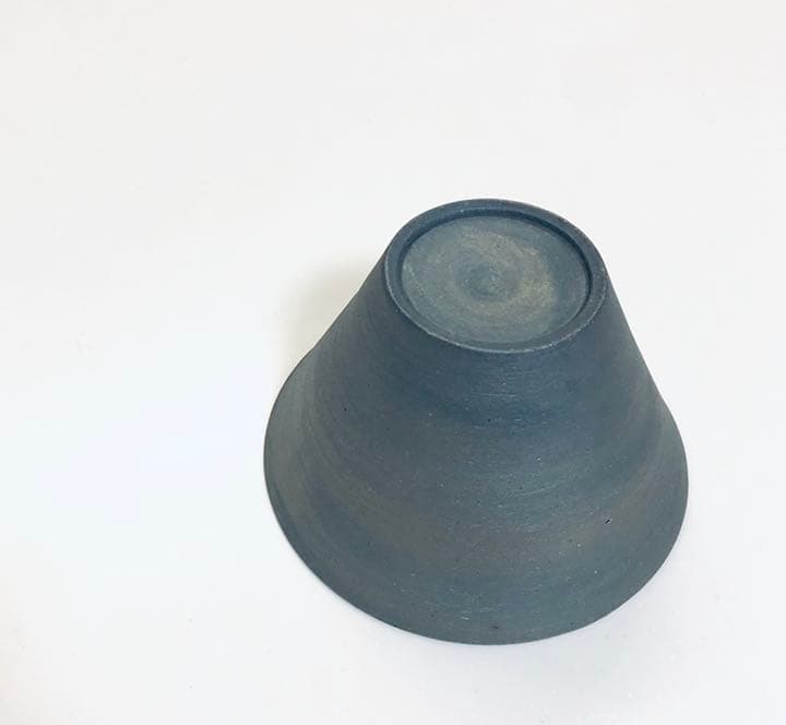 ラーメン鉢　どんぶり　濃いグレー×グレー