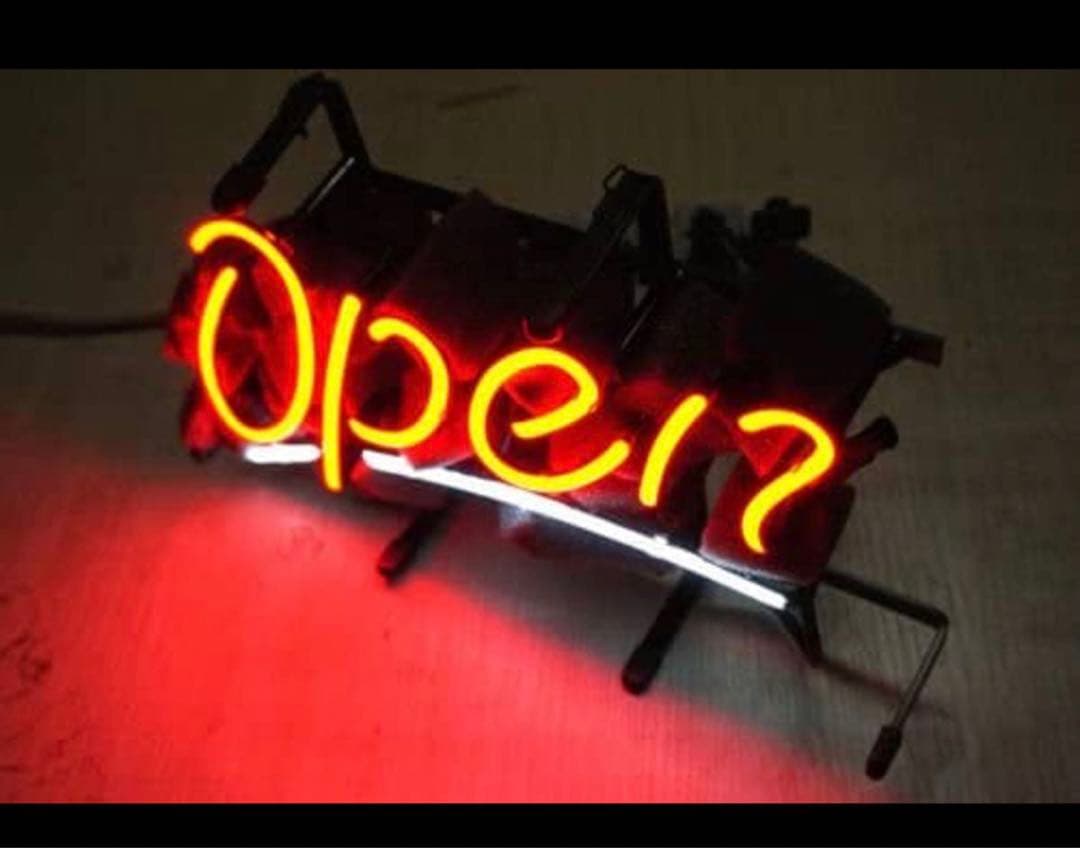 ネオンサイン お洒落な『OPEN』ネオン管 ファッショナブル 看板 オリジナル