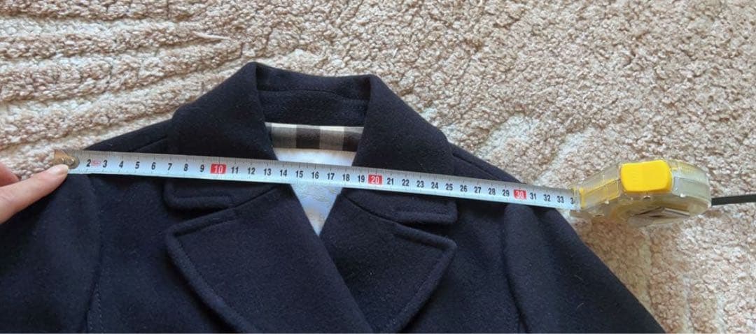 ★美品★ 【Burberry】バーバリーダッフルコート　ネイビー　8Y 128