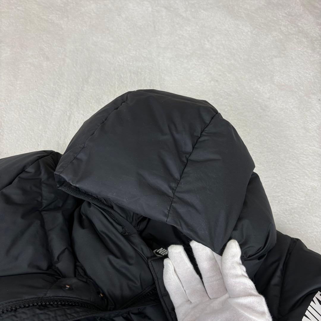 NIKE ナイキ ロングダウン ベンチコート メンズ S ブラック ダウンコート