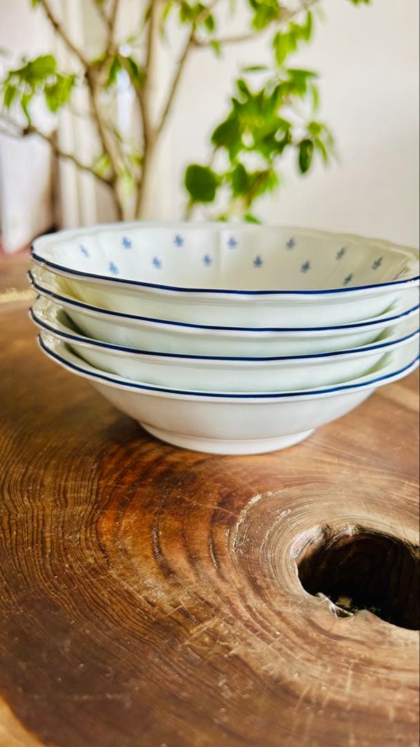 【廃盤】リチャードジノリ　ロイヤルブルー　サラダボウルフルーツボウル　4枚セット