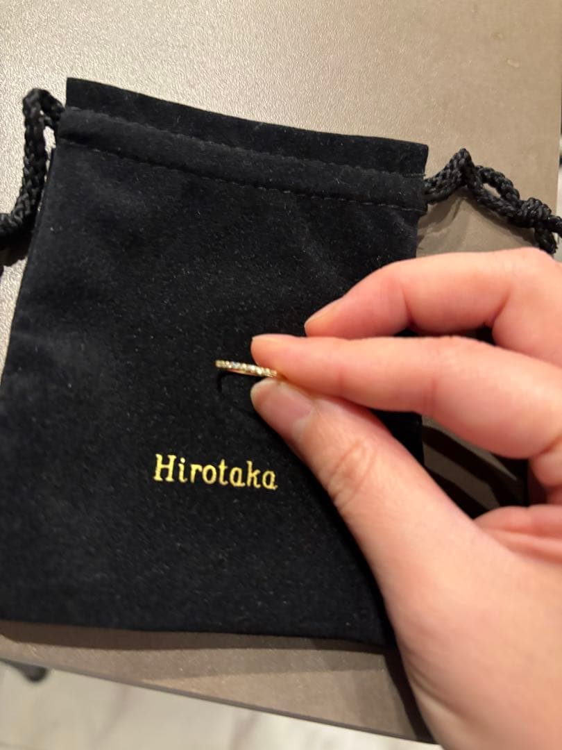 Hirotaka ヒロタカ　GOSSAMER ダイヤモンド　ピンキーリング