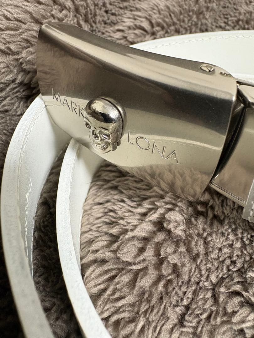 【最終価格】MARK&LONA マークアンドロナ　スカルバックル ベルト