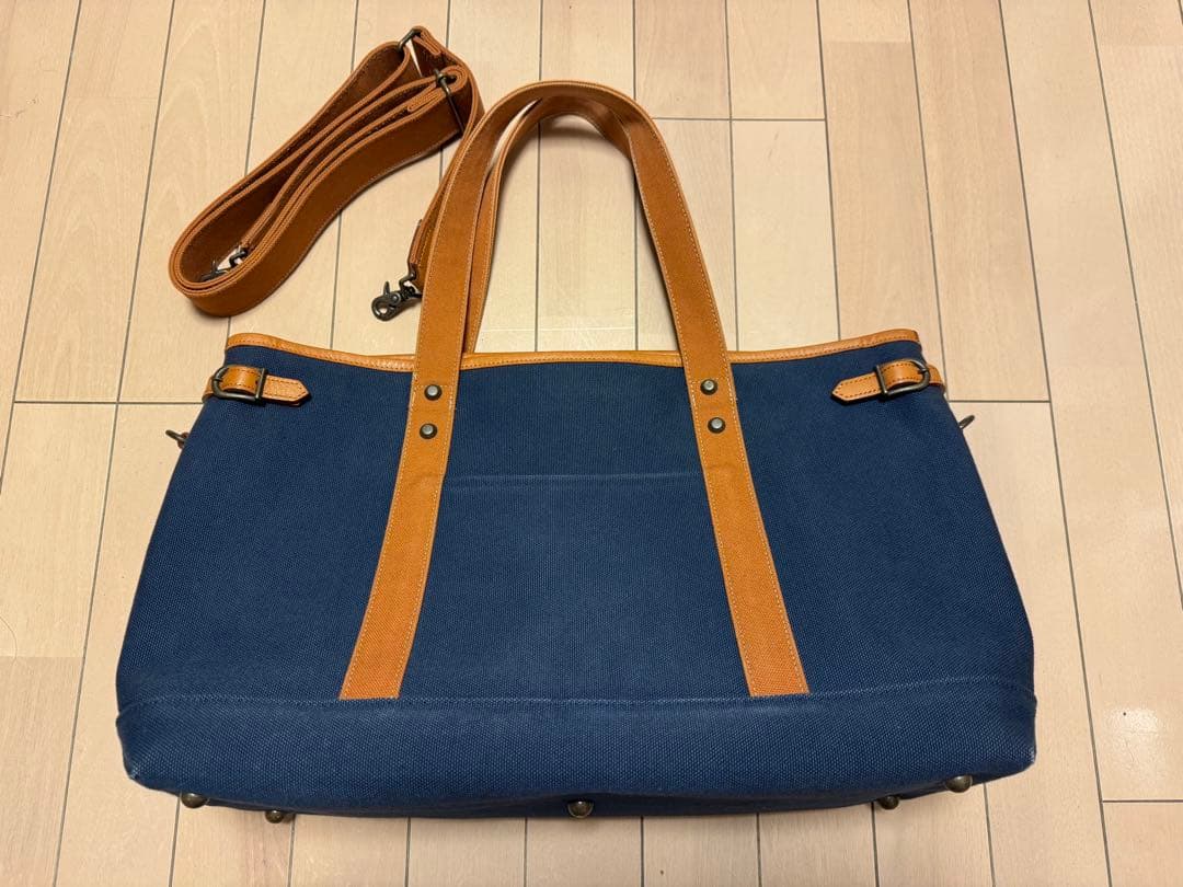 【UNDER CANVAS】横型トートバッグ 倉敷帆布【タケヤリ 2号帆布】