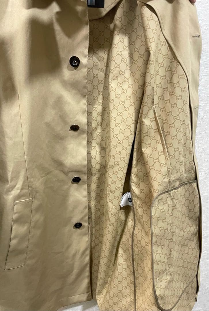 GUCCI グッチ ベージュ トレンチコート 新品タグ付き