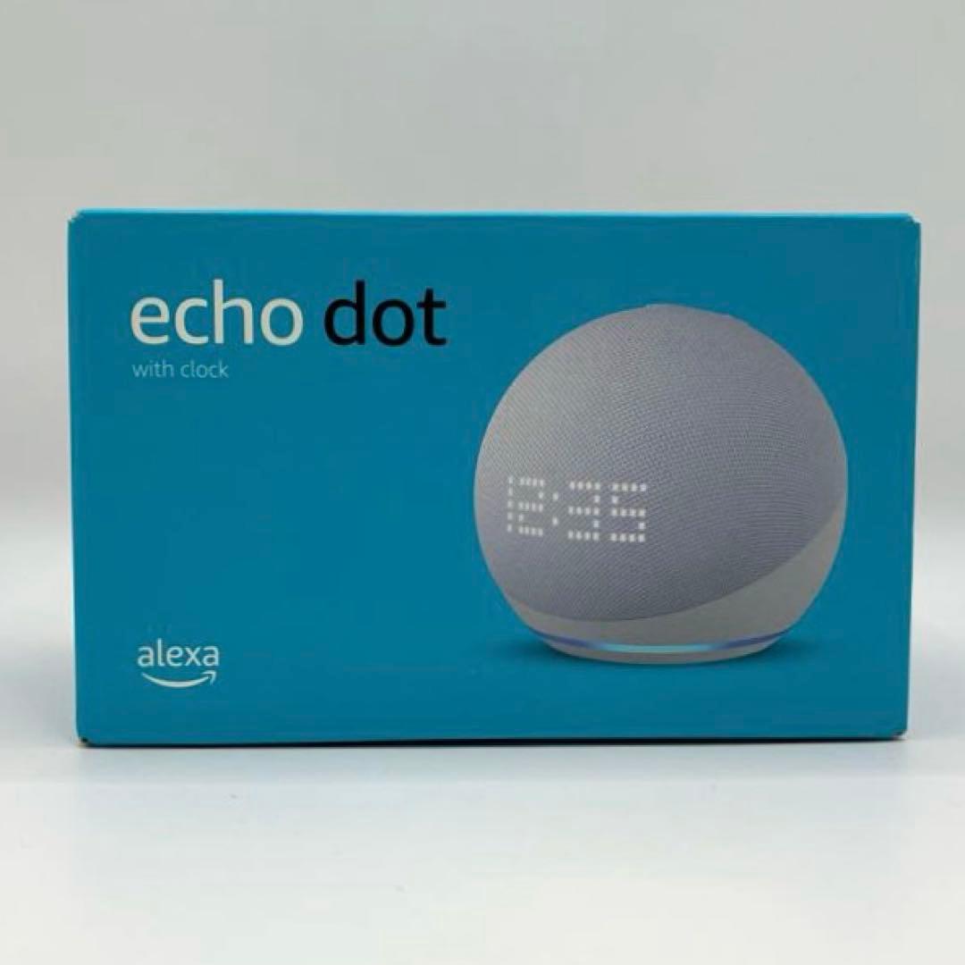 【新品】 Echo Dot with clock 第5世代 グレーシャーホワイト